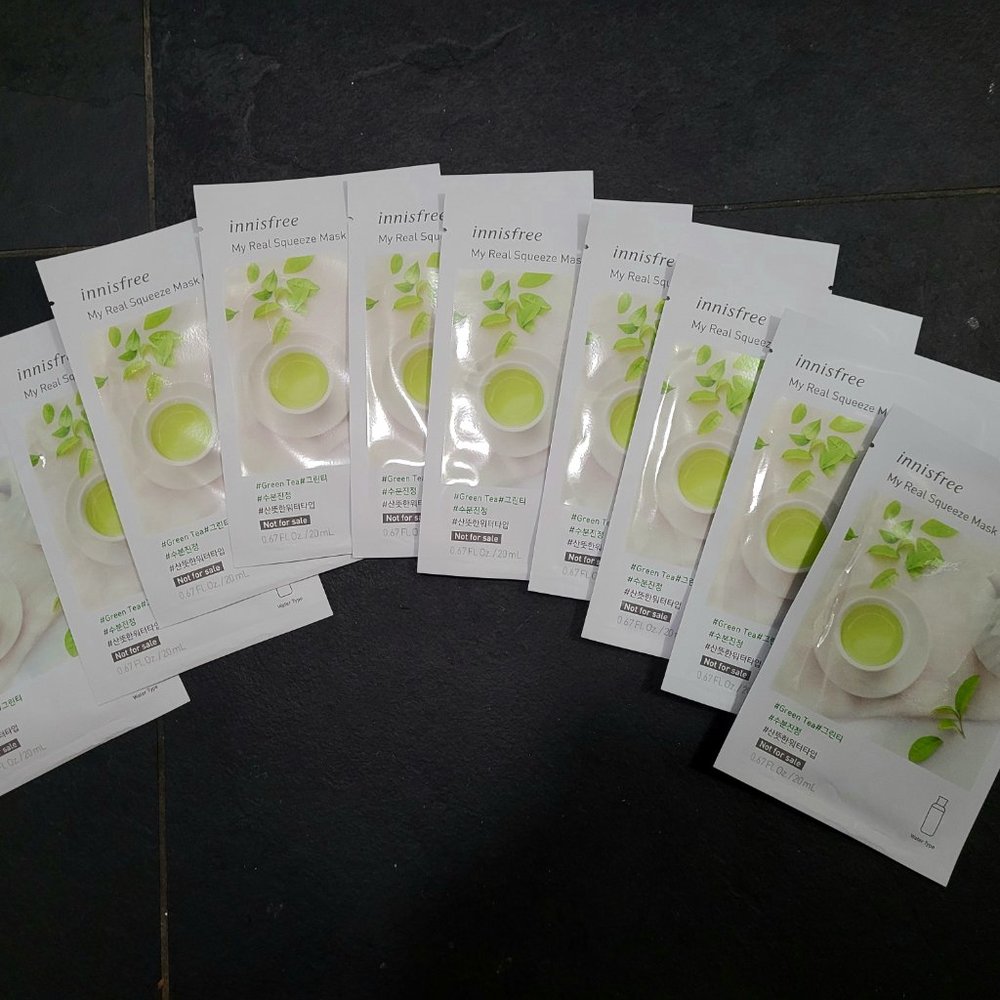 Innisfree Green Tea Face Mask (pack of 10)